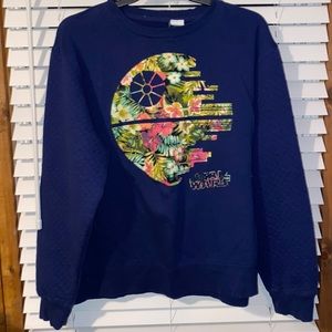 Star Wars Floral Death Star Crewneck Sweatshirt